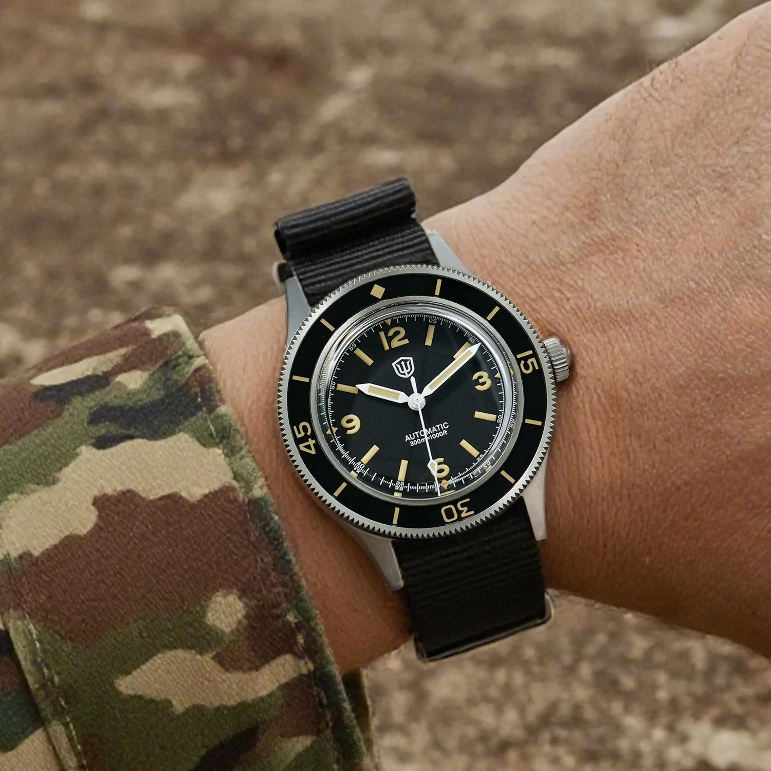 

Watchdives WD50Ti NH35 Automatic Mechanical Titanium Watch Waterproof 300M Dive Watch Bubble Sapphire Luminous Luxury Watch Man