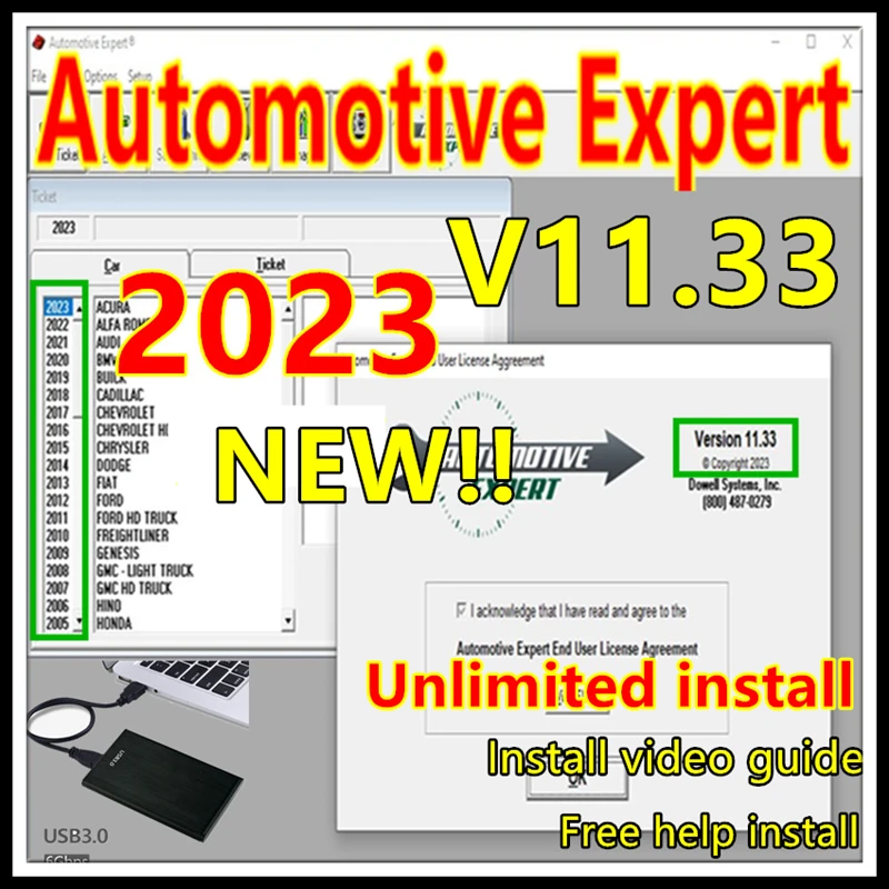 2023 NEW Automotive Expert v11.33 v9.61 best Shop Management Software TIME unexpire patch free help install