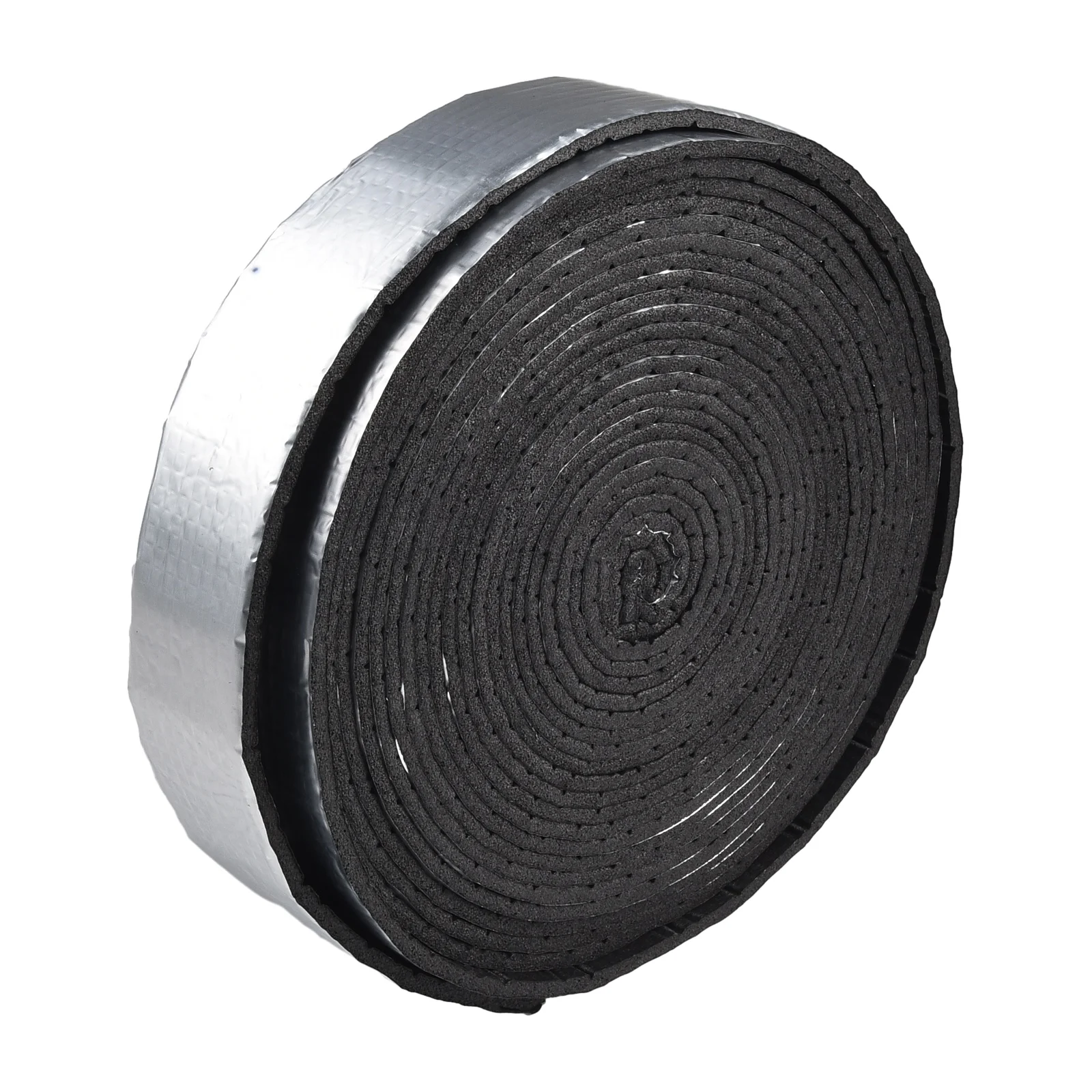 Aluminum Foil Laminated Pipe Wrap Insulation 32.8 Ft Long 2 Inch Wide Rubber Plastic Foam for Exterior Water Pipe Protection