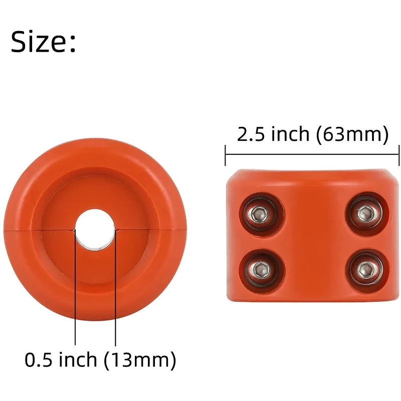 

For Universal Auto UTV Rubber Winch Rope for SUV Off-road Cord Plug Car Protector Cable Hook Stopper