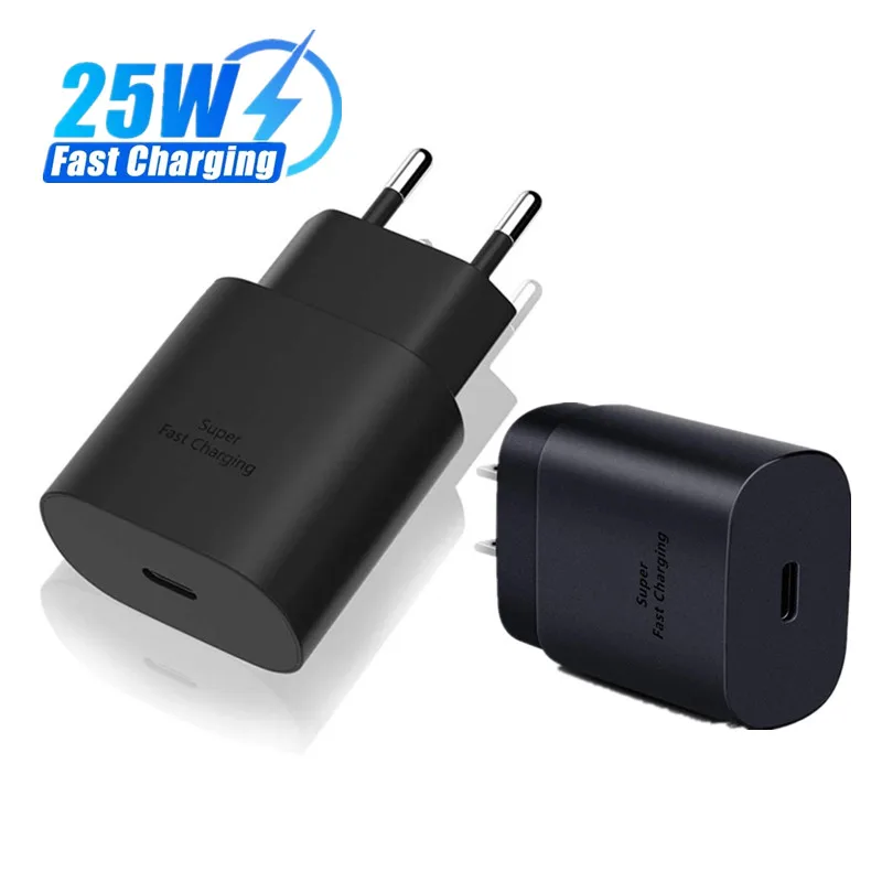 Hot Selling 25W PD USB-C Charger travel adapter  Super Fast Charge  for Samsung S20 S21 S22 S23 S24 NOTE 10 NOTE 20