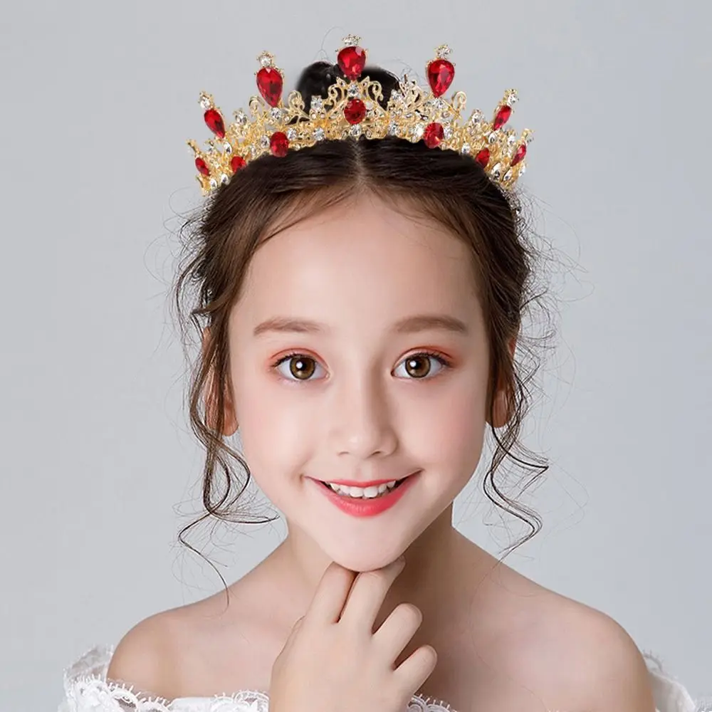 Princess Crystal Tiaras and Crowns Headband Kid Girls Bridal Prom Crown Wedding Party Accessiories Hair Jewelry