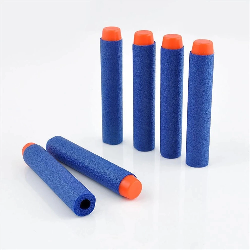 1000/400/300/200/100pcs Blue Solid Round Head Bullets 7.2cm For Nerf Series Blasters Refill Darts Kids Toy Gun Accessories