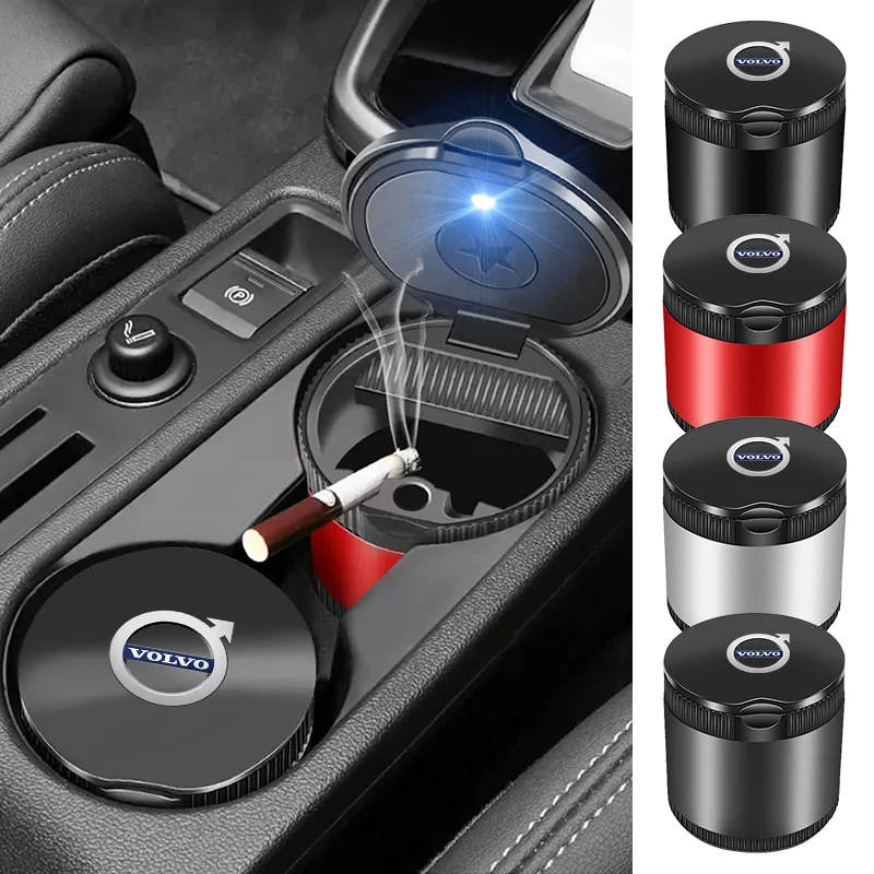 

Portable Car Cigarette Ashtray Cup with Blue LED Light For Volvo Rdesign XC60 XC90 XC40 V50 V60 V40 EX30 S60 C30 V70 S90 AWD