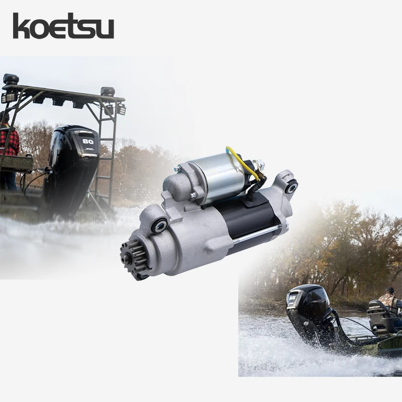 KOETSU starter motor - Suitable for Mercury outboard propeller engines (6-250 HP, 2-stroke 4-stroke)