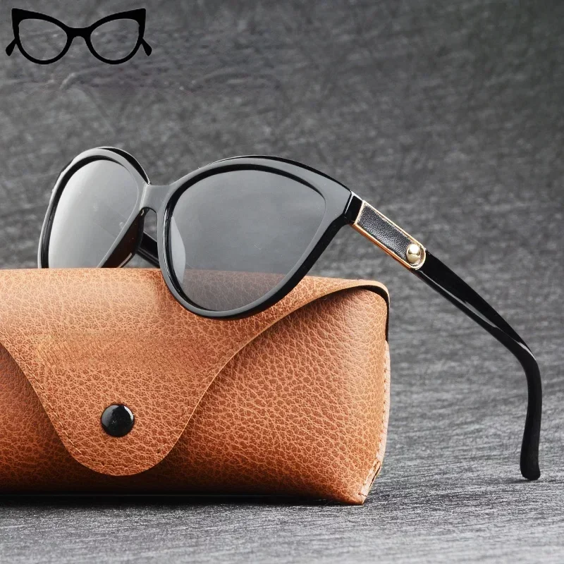 Luxury  Polarized Women Sunglasses Fashion Ladies Vintage Brand Designer Cat Eye Glasses Woman Female Sun Glasses