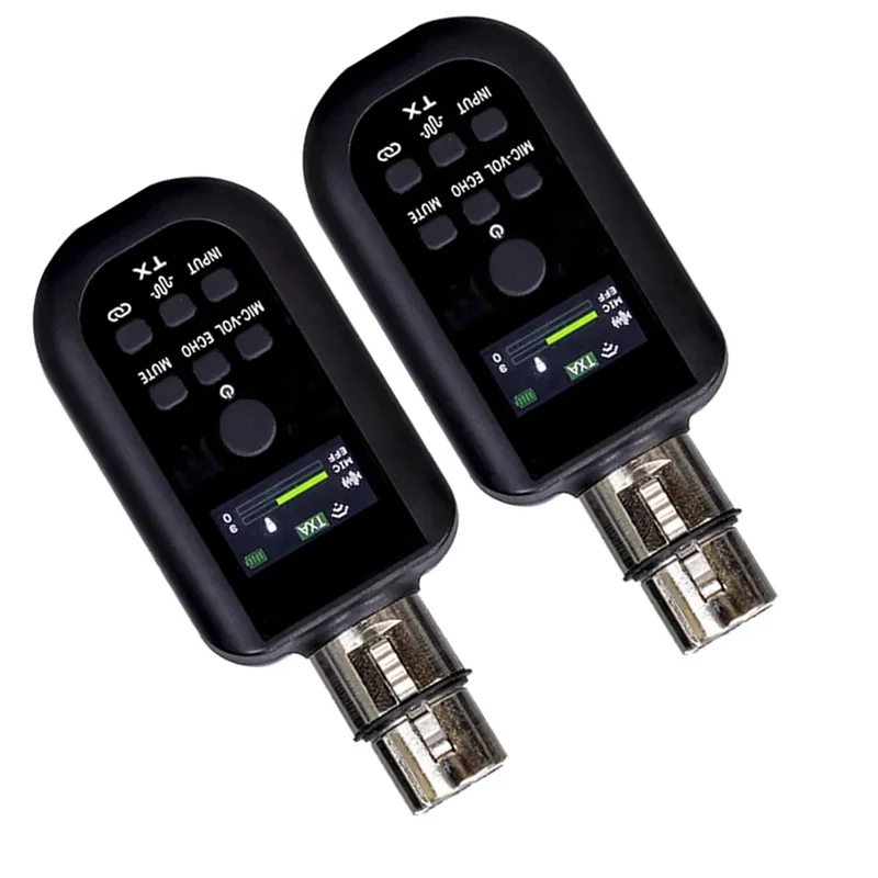 

Hot-Uhf Wireless Microphone Converter Professional Wireless Adapter Wired Microphone To Wireless Audio Transmitter Receiver