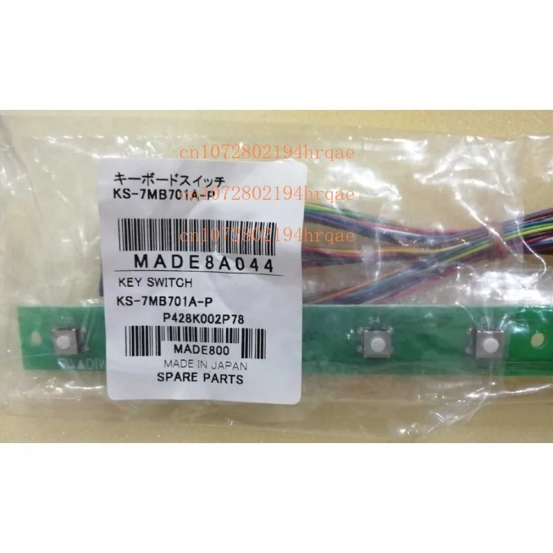 Brand new, original Mazak machine tool 12-key keypad strip (KS-7MB701A-P)