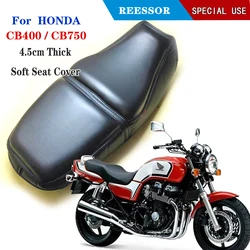 Motorcycle Cushion 4.5CM Thick For Honda CB400 CB750 Soft Comfortable Sponge Cushions Long Trip Riding Seat Cover
