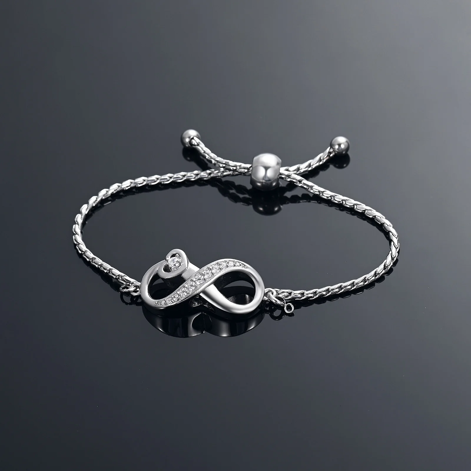 Infinity Small Urns Cremation Bangle Stainless Steel Memorial Ashes Holder Adjustable For Women Keepsake Jewelry Free Engraving