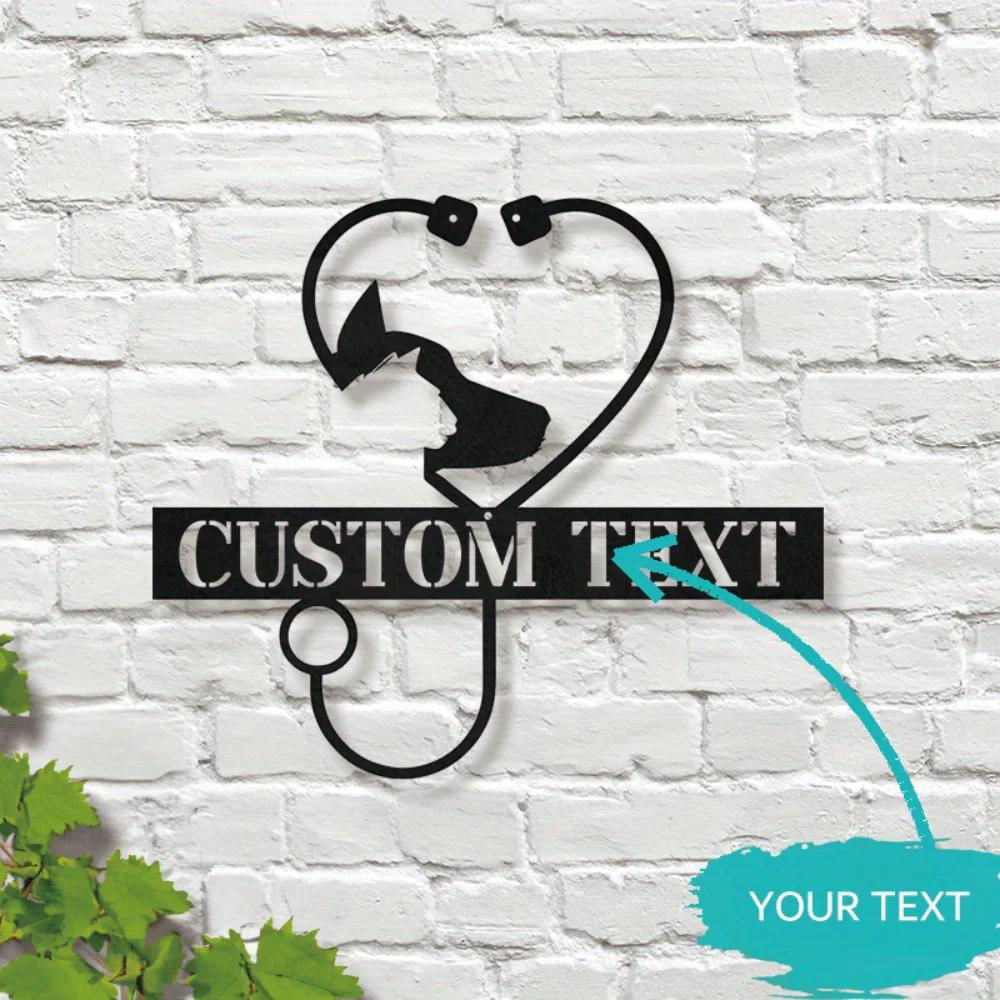 

Exceptional Custom - Made Metal Sign for Veterinarians Contemporary Home Decor Ideal for All Occasions No Power Needed