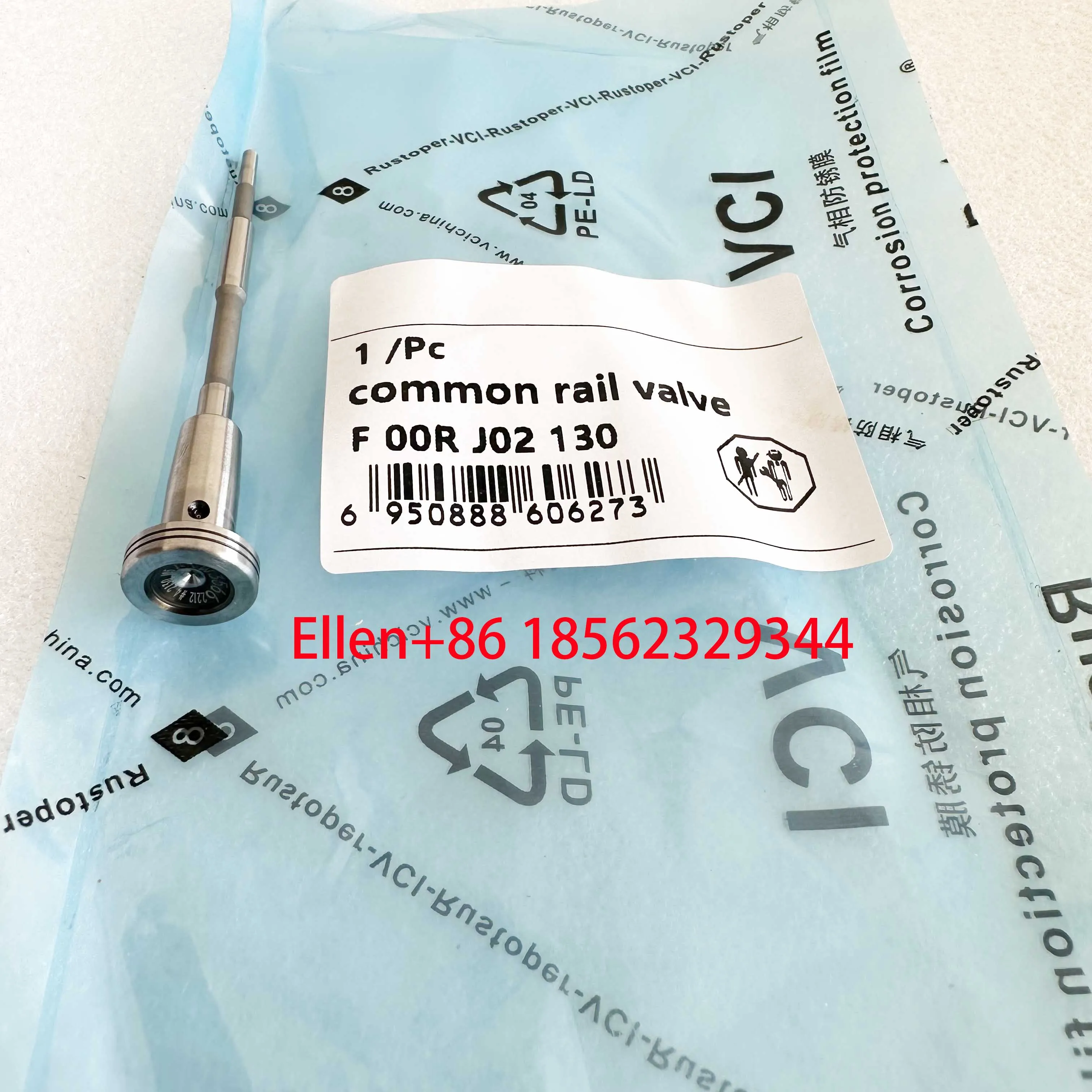 Common Rail Injector Valve F00RJ02130 Fit for Injector 0445120255/210/238 Cummins DODGE5.9L Engine ISDe6 and SAA6D107E 6Pcs/1Set