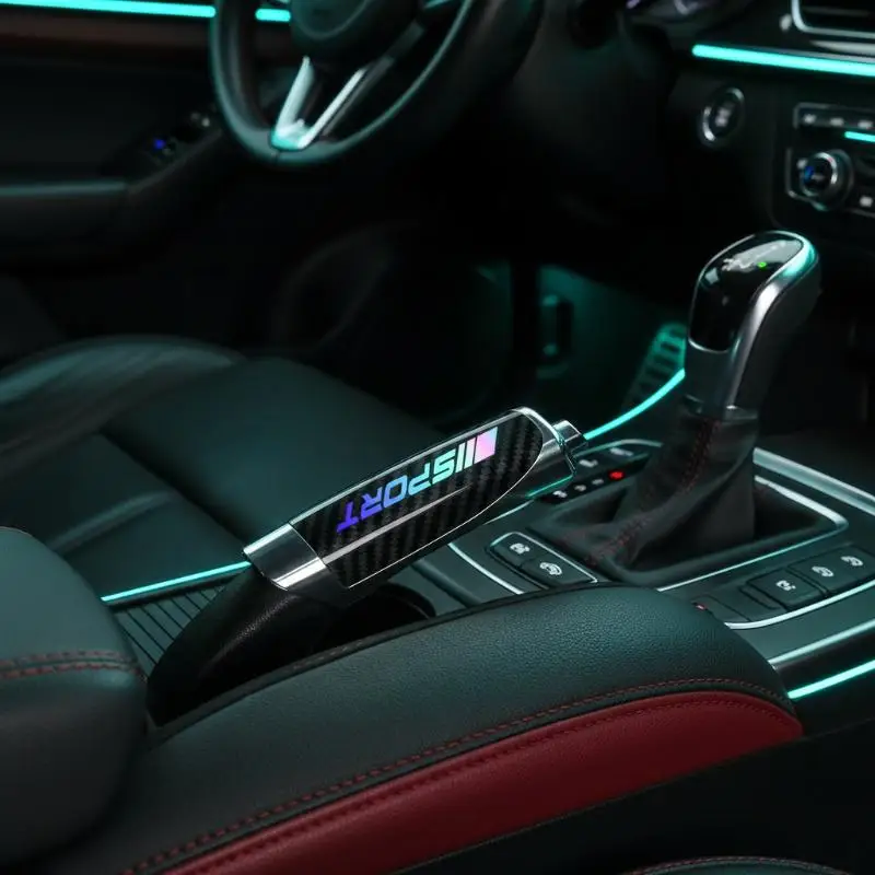 Lightweight Carbon Fiber Universal Car Handbrake Cover Anti-Skid 1PC Hand Brake Grip Protection Cover for Car Modification