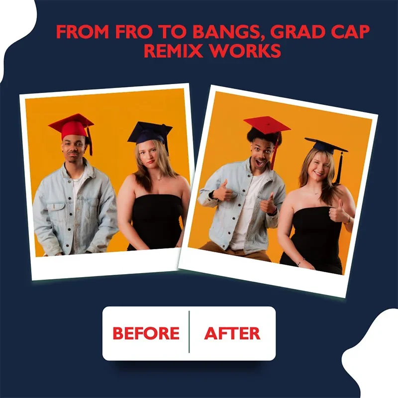 2024 Popular New Anti Drop Second-generation Split Graduation Cap Graduation Bachelor's Cap HolderSuitable For College Graduates