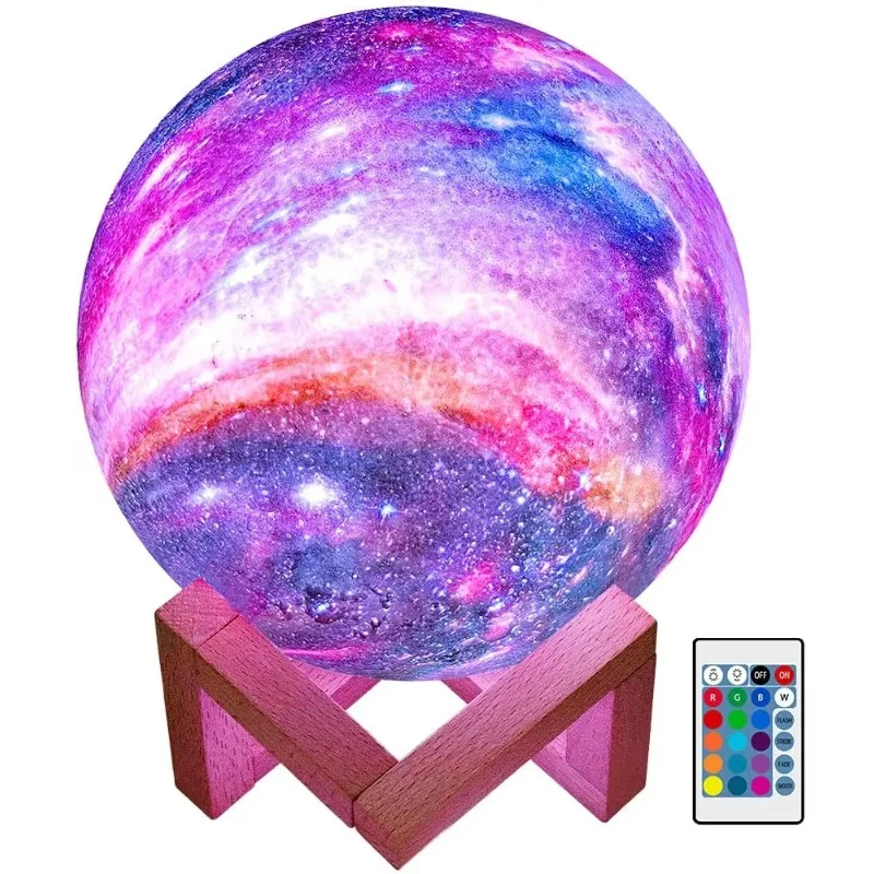 

3D Light 16 Color Moon Touch Light USB Charging Emitting Diode Night with Remote Control