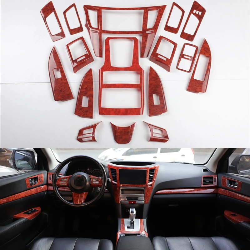 

Carbon Fiber Car Interior Accessories For Subaru Outback 2010 2011 2012 2013 2014 Gear Panel Window Lifter Switch Kit Cover