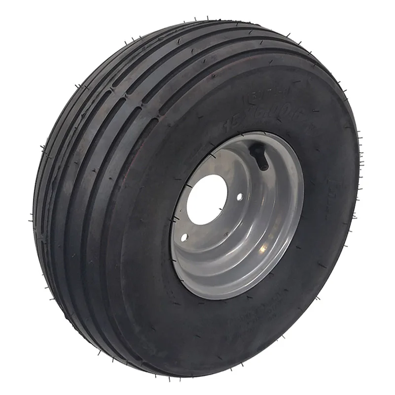 15X6.00-6 Inch Electric Scooter Vacuum Tire Rim Suitable for Small ATV Motorcycle Modified Car Lawn Mower Kart Tire