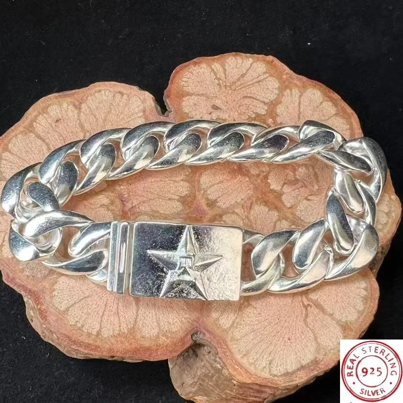 

925 Tibetan Silver Twist Bracelet, Minimalist Personalized Jewelry, Exquisite Craft, Unisex Couple Gift