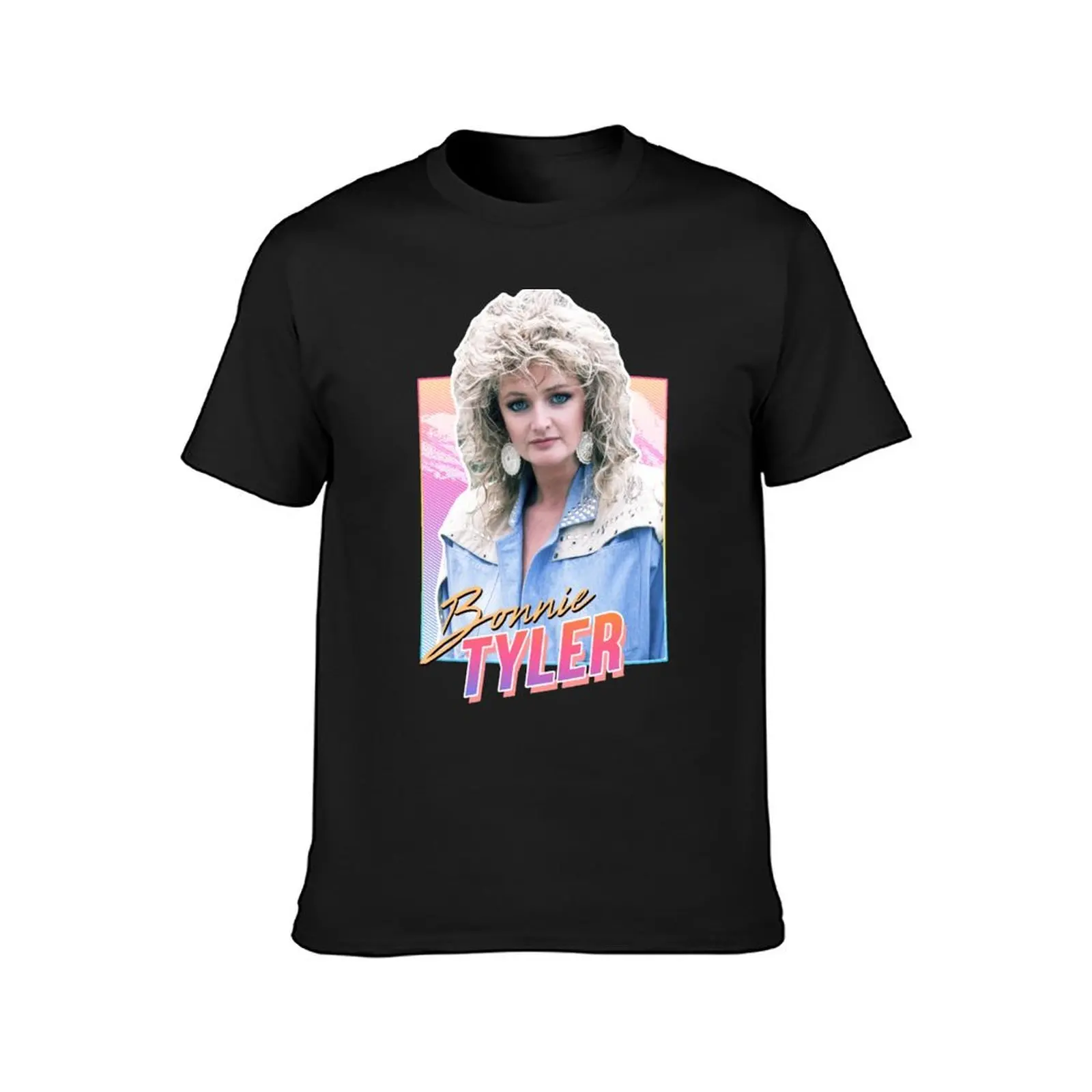 Bonnie Tyler - 80s design T-Shirt cute tops heavyweights fitted t shirts for men