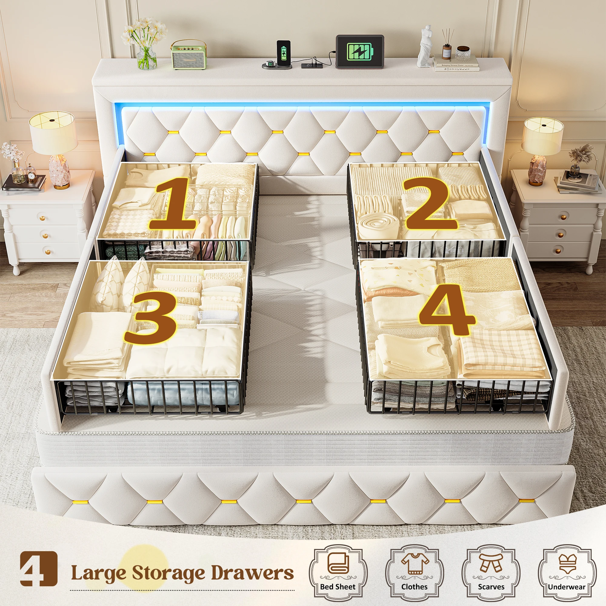 Thumbnail 3 - #21 Best Selling Metal Platform Beds