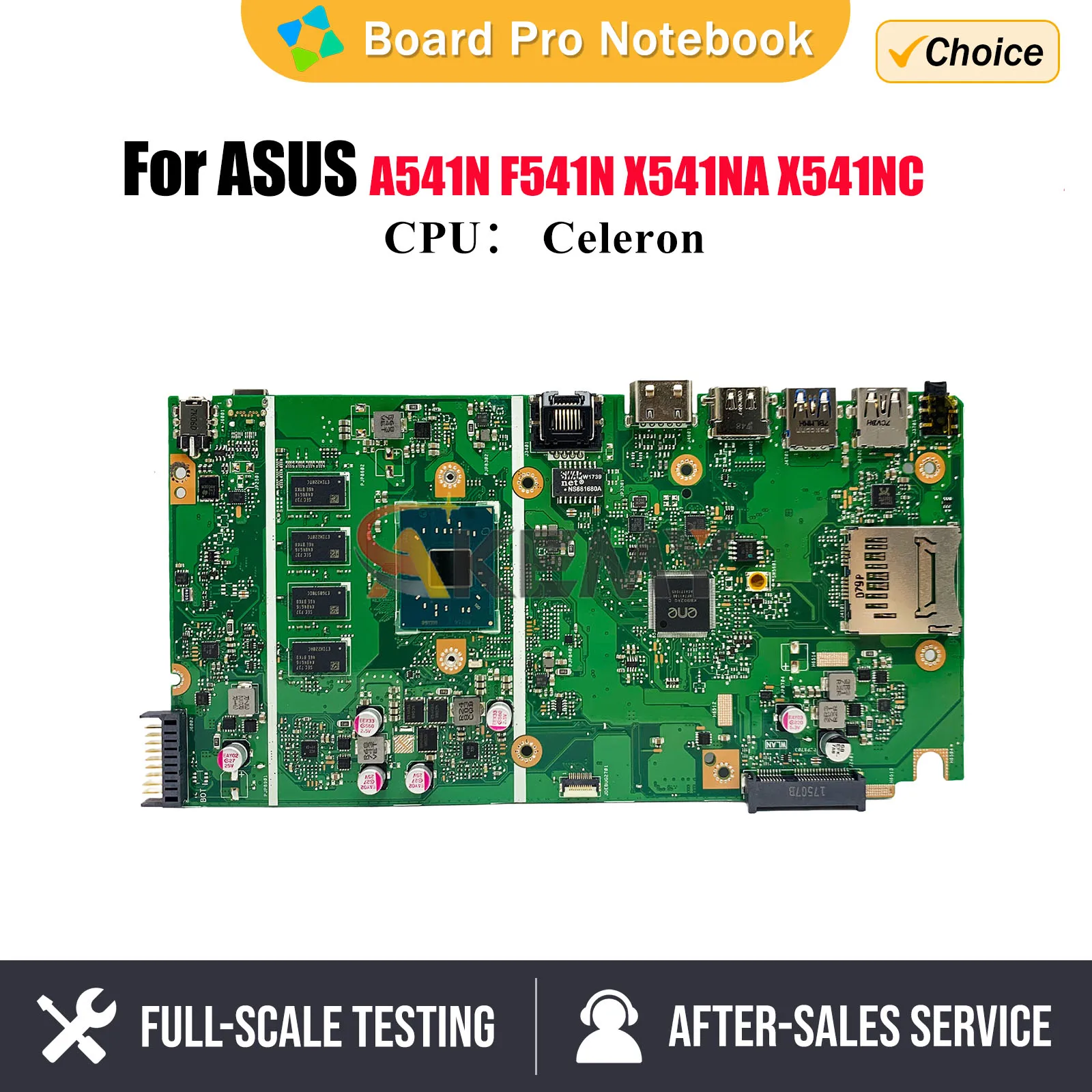 

X541NA Mainboard Is For ASUS VivoBook D541N A541N R541N F541N X541N Laptop Motherboard With N3350 N3450/N4200 CPU 2GB/4GB-RAM