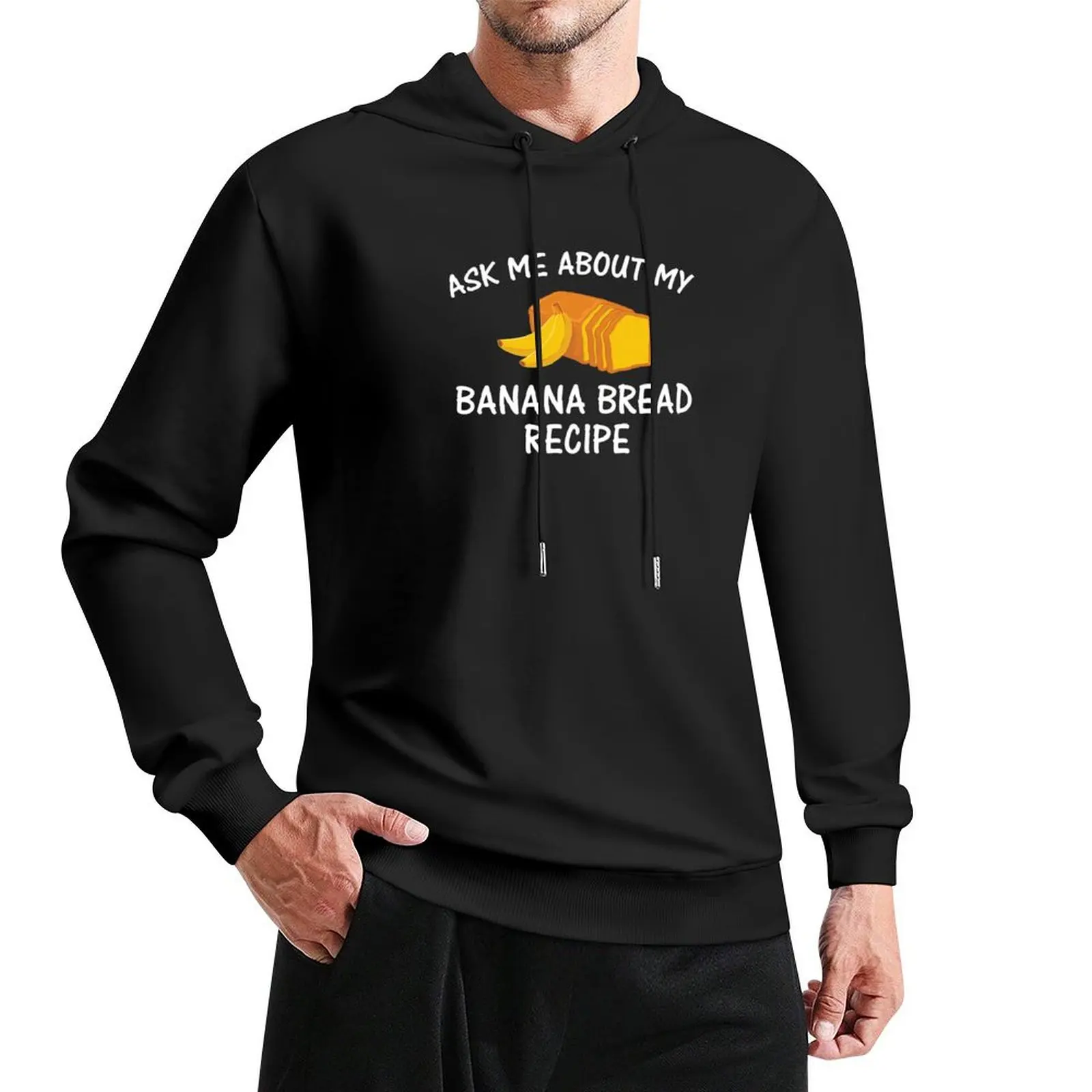 

My Recipe Funny Banana Bread Baking design Pullover Hoodie autumn new products pullover