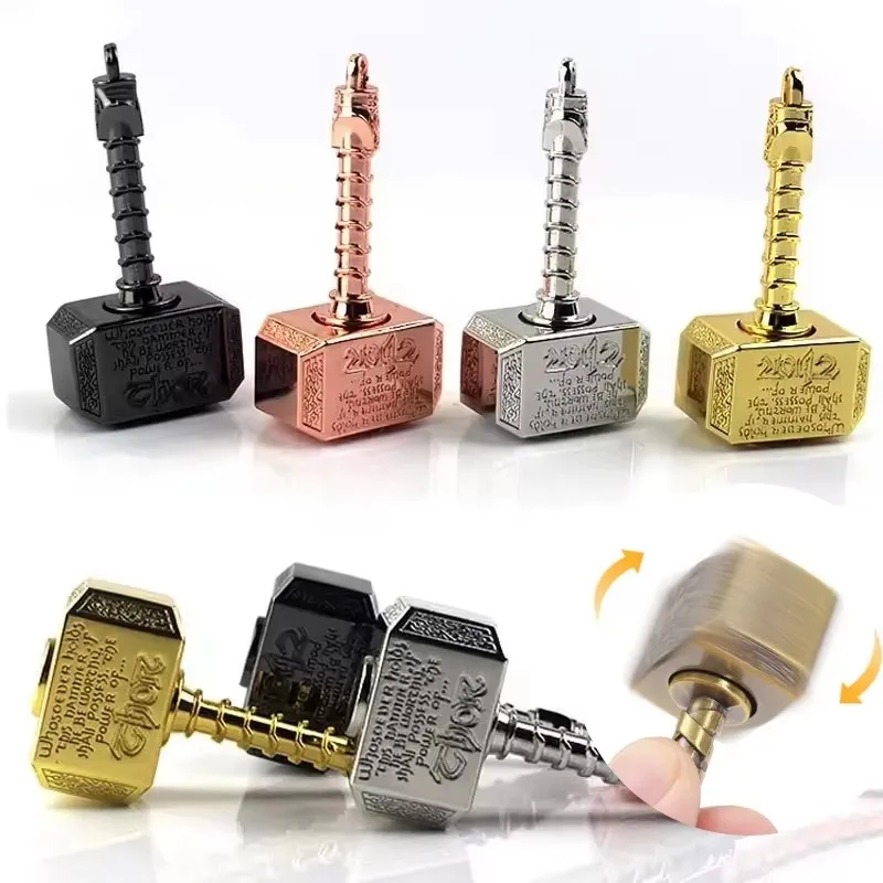 Bludgeon Metal Spinning Top Hammer Alloy Decompression Spinners Toy Most Sold Novelties Antistress for Children Fidget Toys Gift
