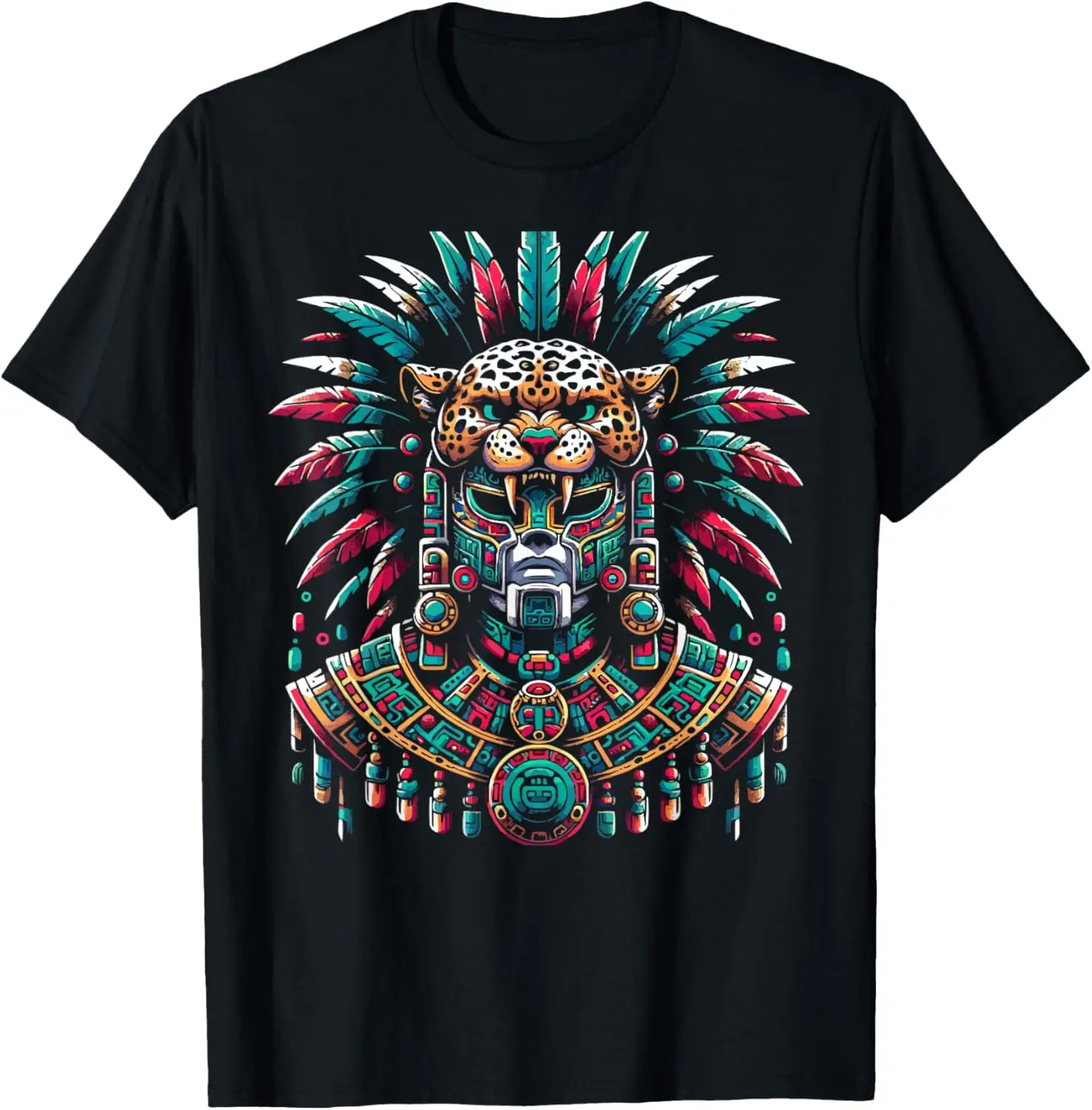 Aztec Jaguar Warrior Aztec Culture Mayan Indigenous T-Shirt