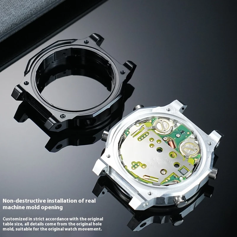 GM2100 Aluminum Alloy Inner Case For Casio G-SHOCK 5611 Movement CasiOak GM-2100 Modified Aluminium Watch InnerCase Lightweight view 3