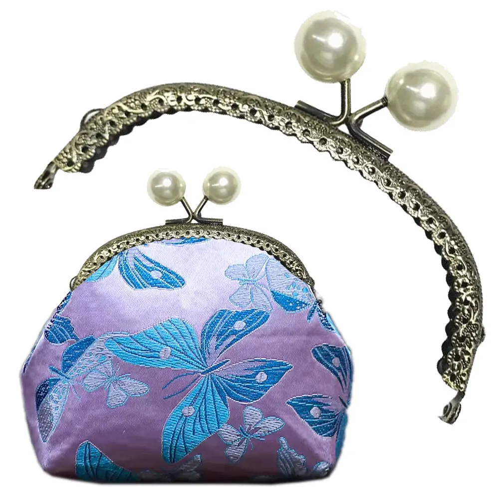 

Набор из 10 металлических рамок для сумок с белыми жемчужинами, 12,5 см, для клатчей и сумок, аксессуары для рукоделия и изготовления сумок своими руками