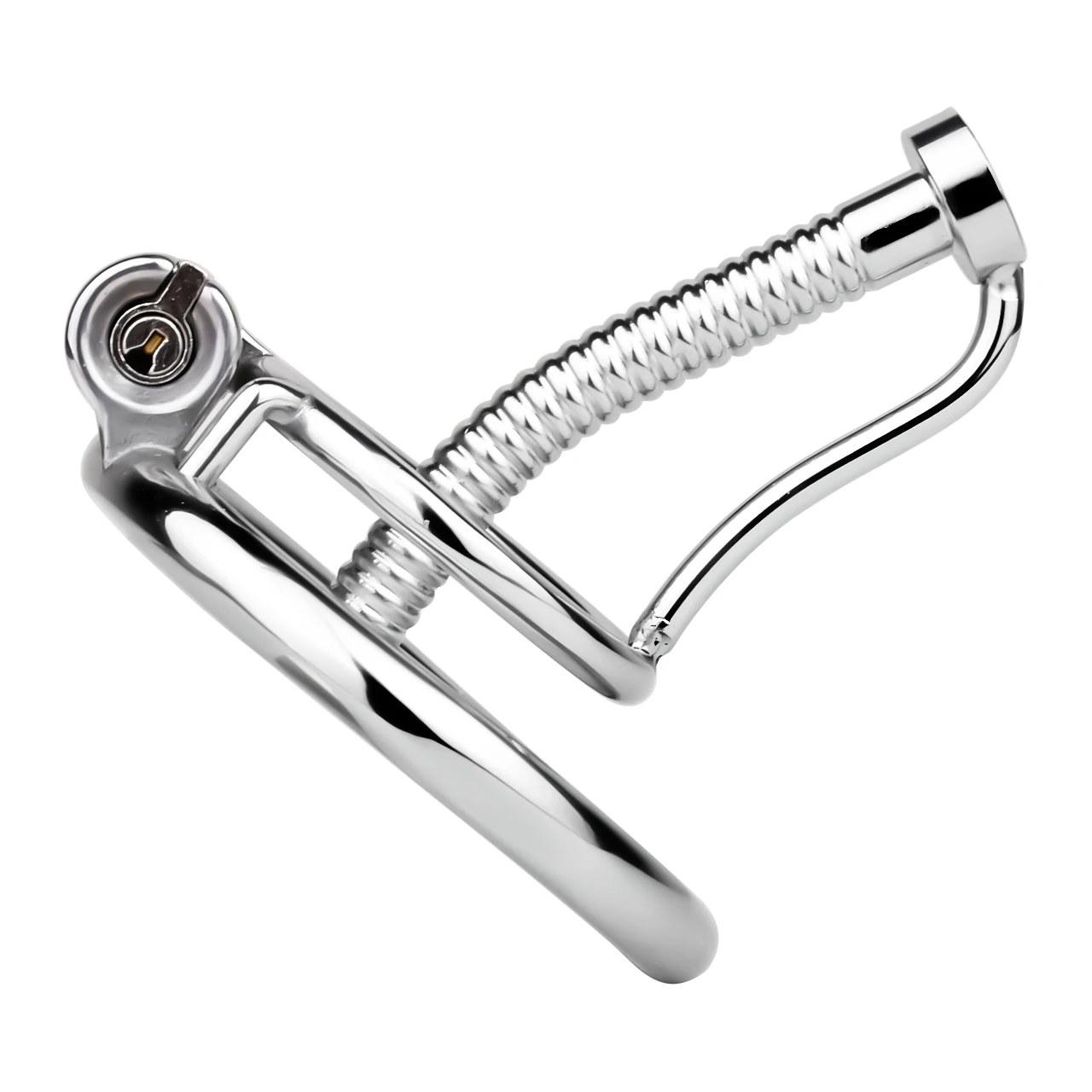 LEZEE السيف الغربي العفة قفص مجرى البول قفل مع لعبة استثارة القضيب العفة حزام ثقب موسع الذكور أقفال الديك BDSM الجنس لعب للرجال #5