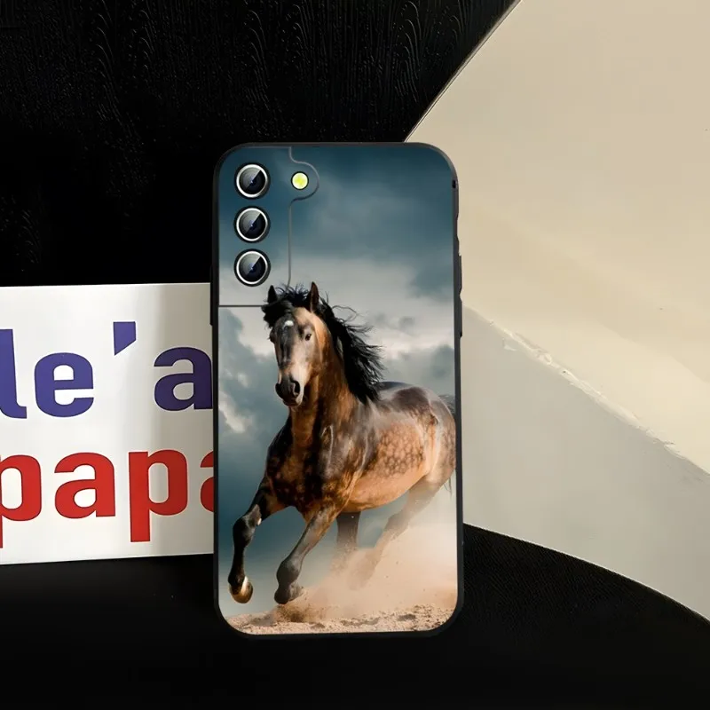 Animal Galloping Horse Phone Case For Samsung Note 20 10 9 8 Pro Plus Ultra M40 M80s M20 M31 M14 J7 J6 Prime Back Silicone Cover