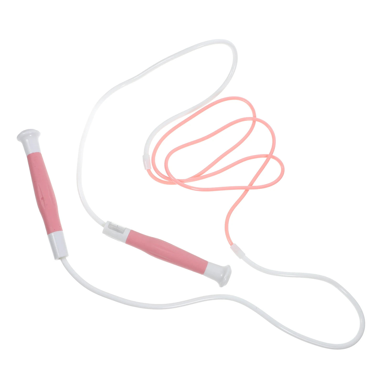 

Light Weight Pink Small Size Adjustable Length PVC Material Workout Fitness DurableSkipping Rope Handle Design