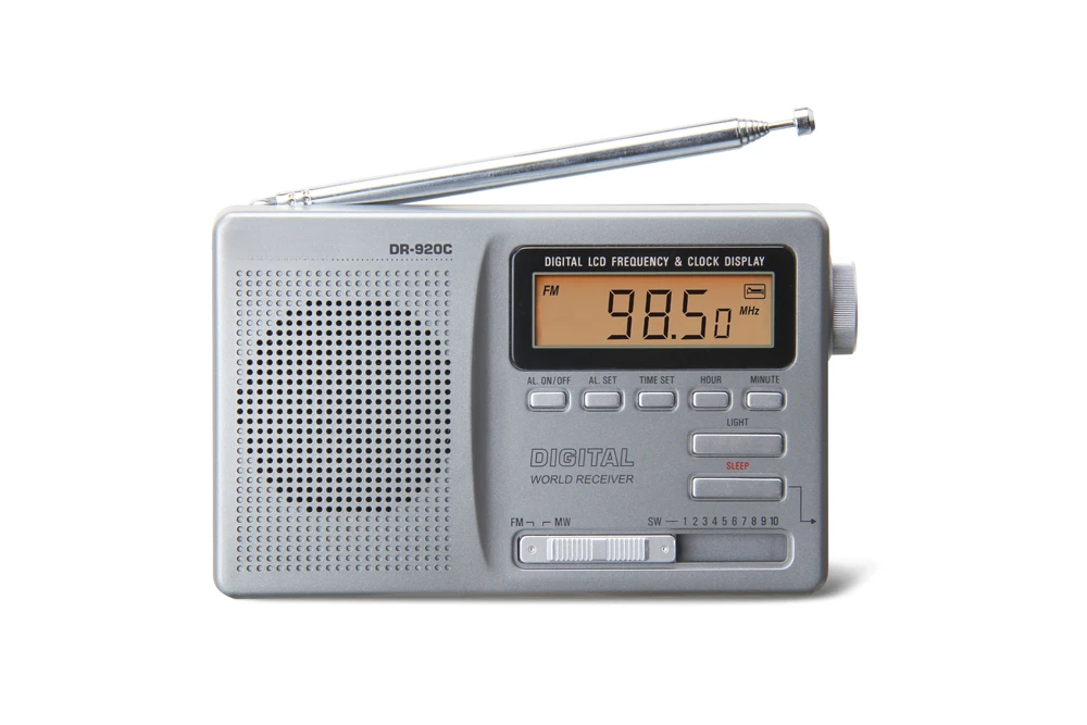 Radio DR-920C Campus Broadcast Portable Multi-band Digital Display Clock Control for Student Exams