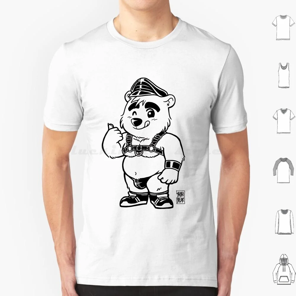 Camiseta Kinky Cub ( ) de la serie Bearzoo para hombre y mujer, Camisa de algodón con estampado DIY, Bobobear Bobobearart, Bobo Bear Weekend