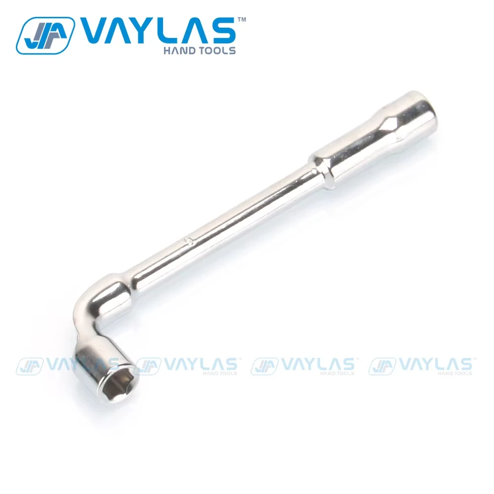 9mm L-Type Angled Socket Wrench Double Ended Nut Spanner with Thru Hole Multi-functional Socket Wrench