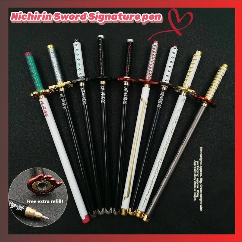 ปากกาลายอนิเมะดาบพิฆาตอสูร ขนาด 20 ซม. พร้อมลายผีเสื้อเซ็นยี่ ของสะสมสำหรับคอสเพลย์ พร้อมมีดในตัว
