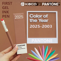 2pcs Kaco FIRST Heart Gel Pen New for 2025, 600m Fast-dry Replaceable Ink Cute Gift Pens Without Blotting Paper cadeau maitresse