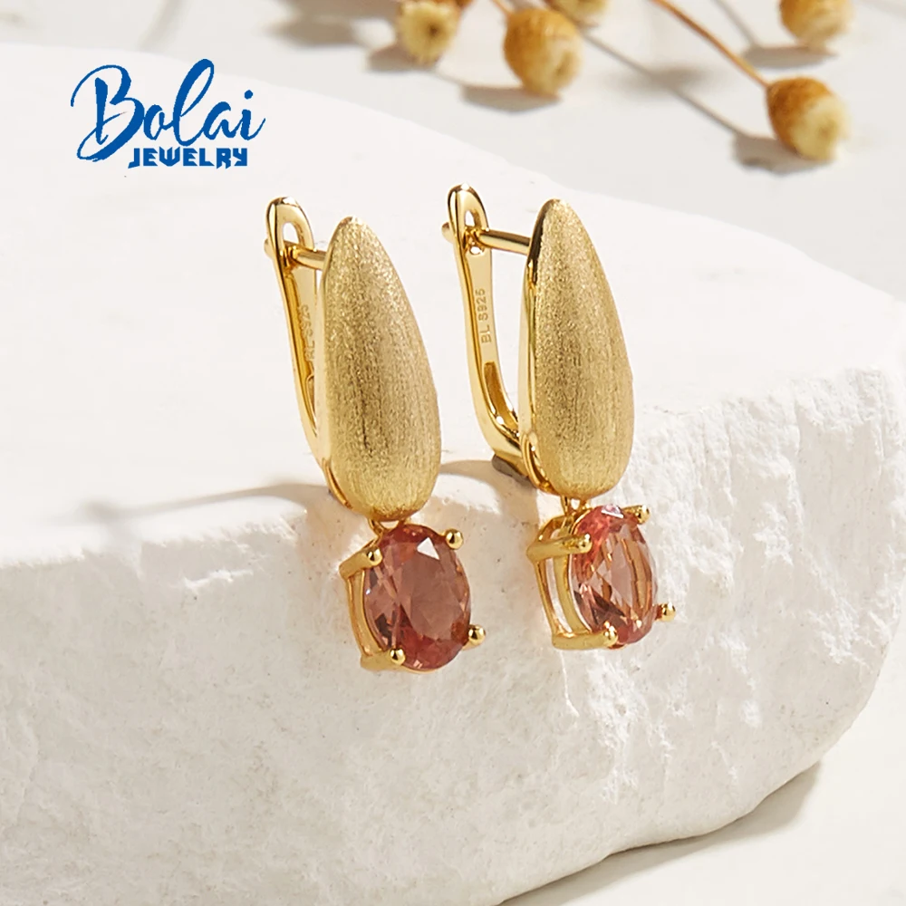 

Vintage New Created color change zultanite Earrings simple fashion women's fine jewelry 925 Sterling Silver