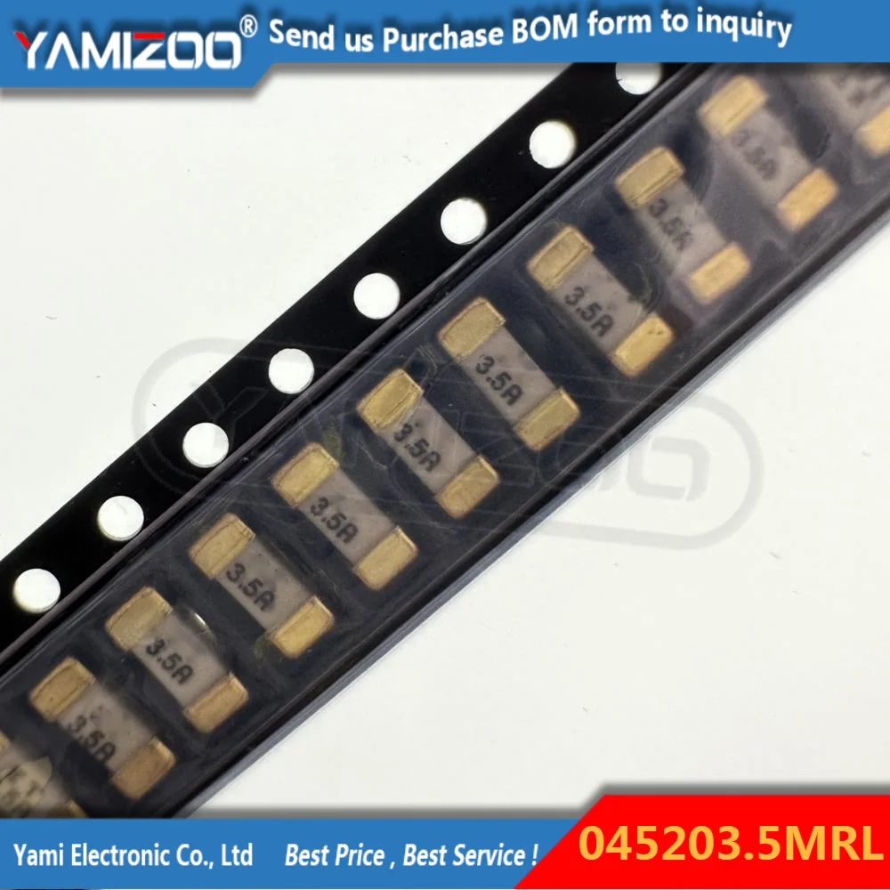 لوح لحام SMD من السيراميك ، يعمل بضربة بطيئة ، رقاقة الصمامات ، T ، R ، الأساس ، PSE ، UL ، 04005MRL ، ، 3.5A ، V ، 5 من ، جديد ، أصلي