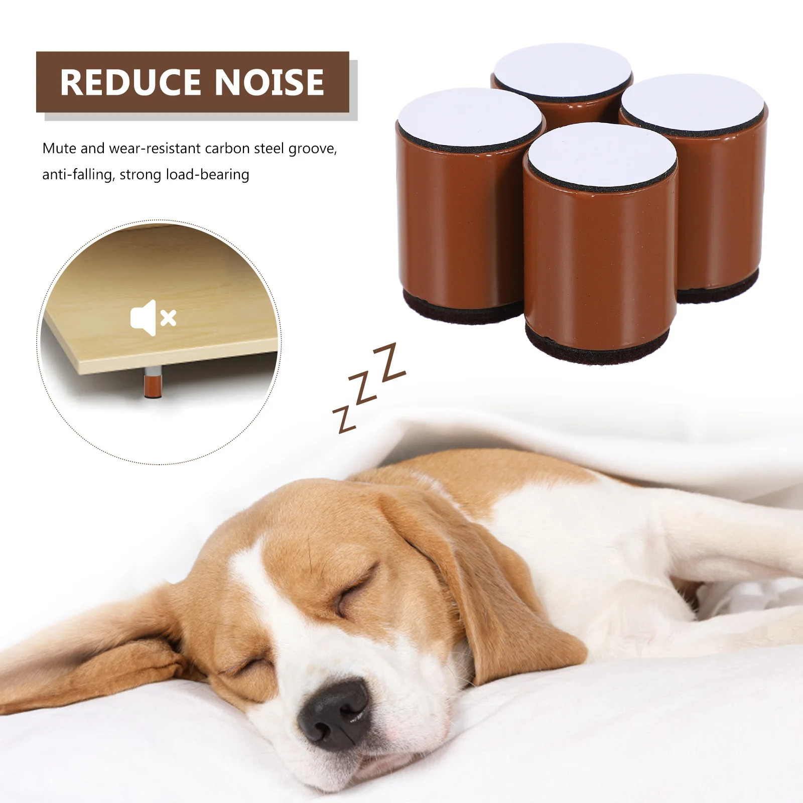 

4Pcs Anti-Slip Furniture Feet Raising Mats Durable Cushion Table Cabinet Bed Foot Pads Prevent Sliding Protect Floor Enhance