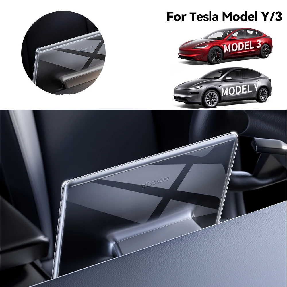 

YZ Full Coverage Anti-Scratch Protective Frame For Tesla Model 3 Y 2019-2023 Display Frame Protective Cove Screen Edge Protector
