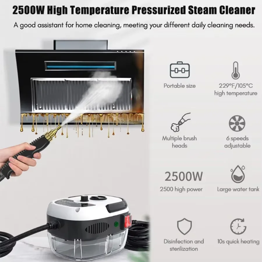 Small water tank household multi-functional kitchen disinfection range hood air conditioning cleaning machine