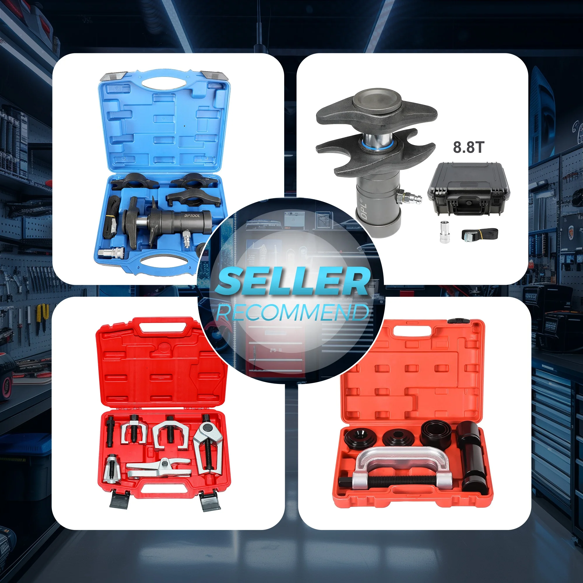 Pneumatic Hydraulic Ball Joint Separator Snapper Pin Bearing Puller 4.5T Auto Body Repair Tools
