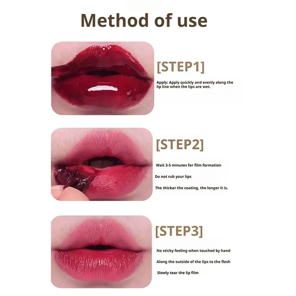 Rouge à lèvres liquide pour tatouage, noir et marron, imperméable, durable, teinte mate, Contour marron, tache à lèvres détachable, cosmétique