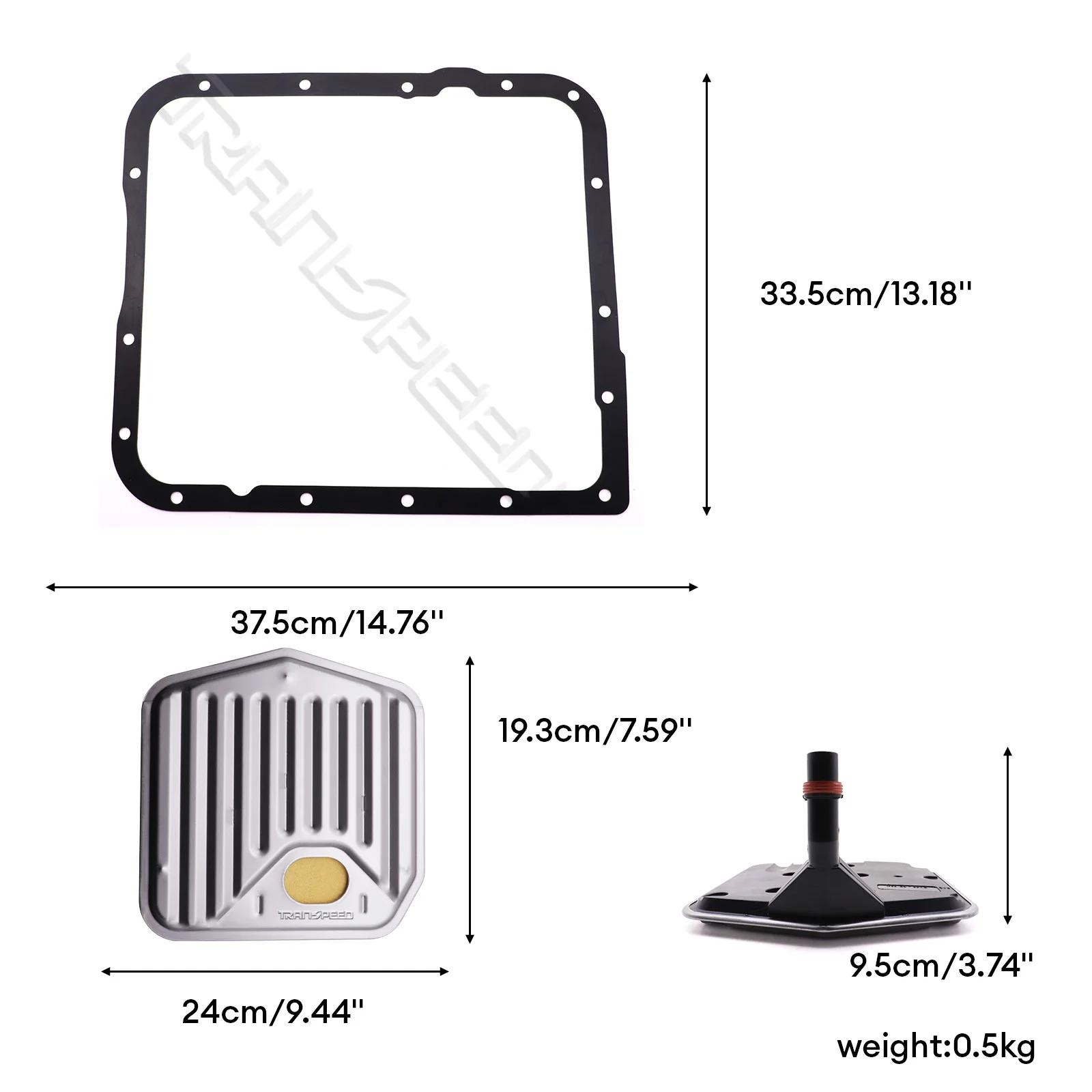 فلتر زيت ناقل الحركة الأوتوماتيكي TRANSPEED 4L60/TH700 8667689 8667293 & حشية وعاء الزيت لجنرال موتورز 97-12 #5