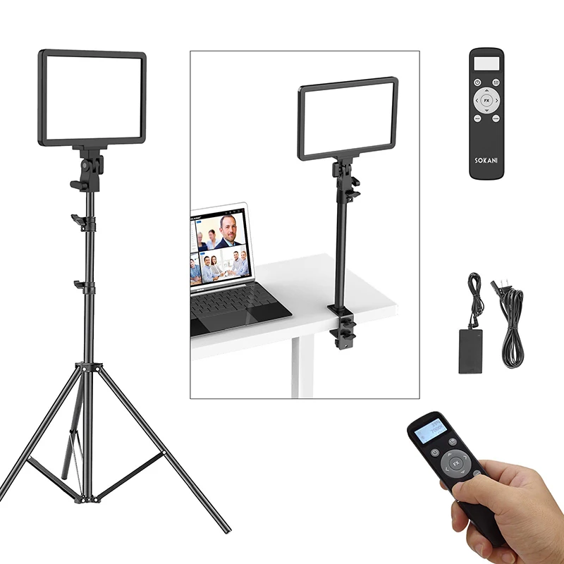 Sokani P25 LED Fill Light Professional Studio Panel Video Light For Photos Record Videos Video Calls Zoom Meetings Lamp