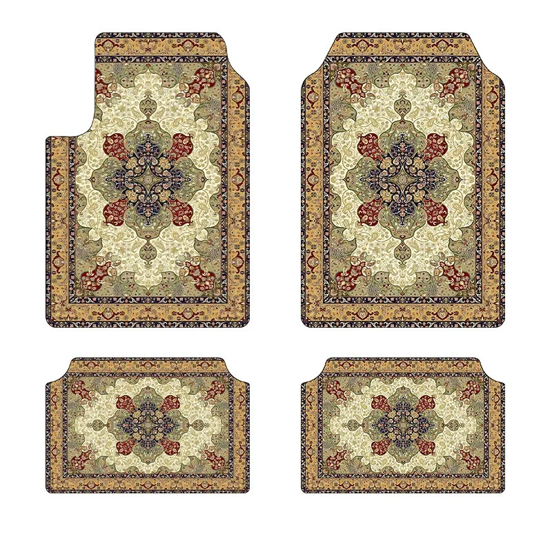 33x44/44x68cm Persia Style Set of Floor Mat Carpet Car Foot Mat  Retro Washable Rugs for Bedroom Home Anti-slip Soft Carpet
