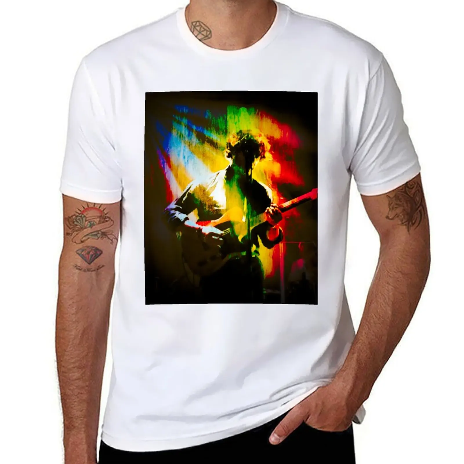 

Футболка Jack Savoretti Watercolor Solo, мужские футболки для мужчин, футболки для мужчин, облегающая футболка