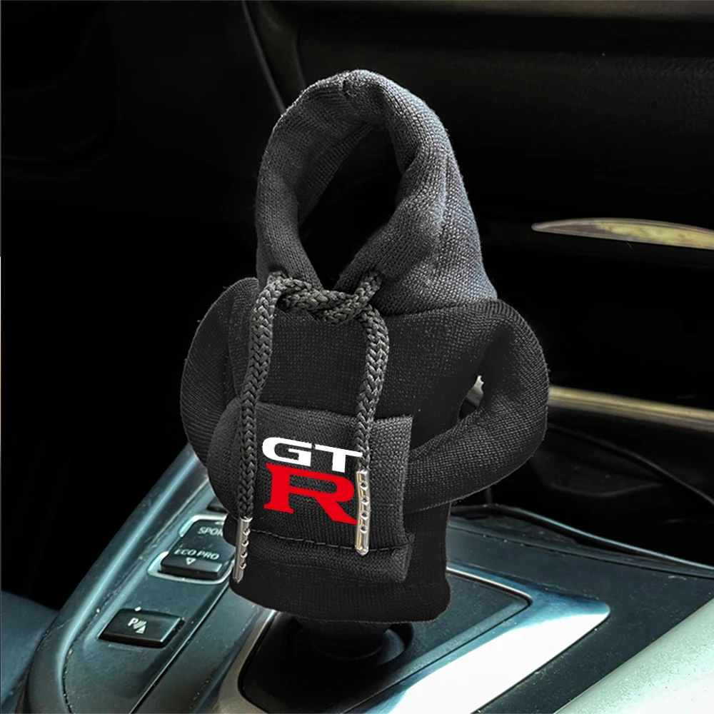 Car Hoodie Change Speed Lever Sweatshirt Handle Gear Shift Knob Cover For Nissan X-trail Qashqai Juke Sentra Patrol Navara Nismo